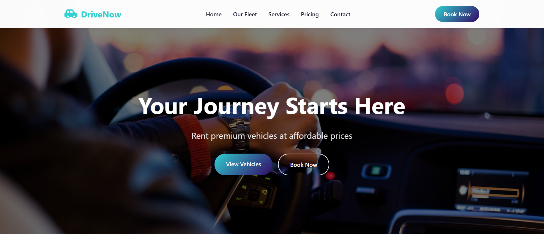 DriveNow Car Rental Hero