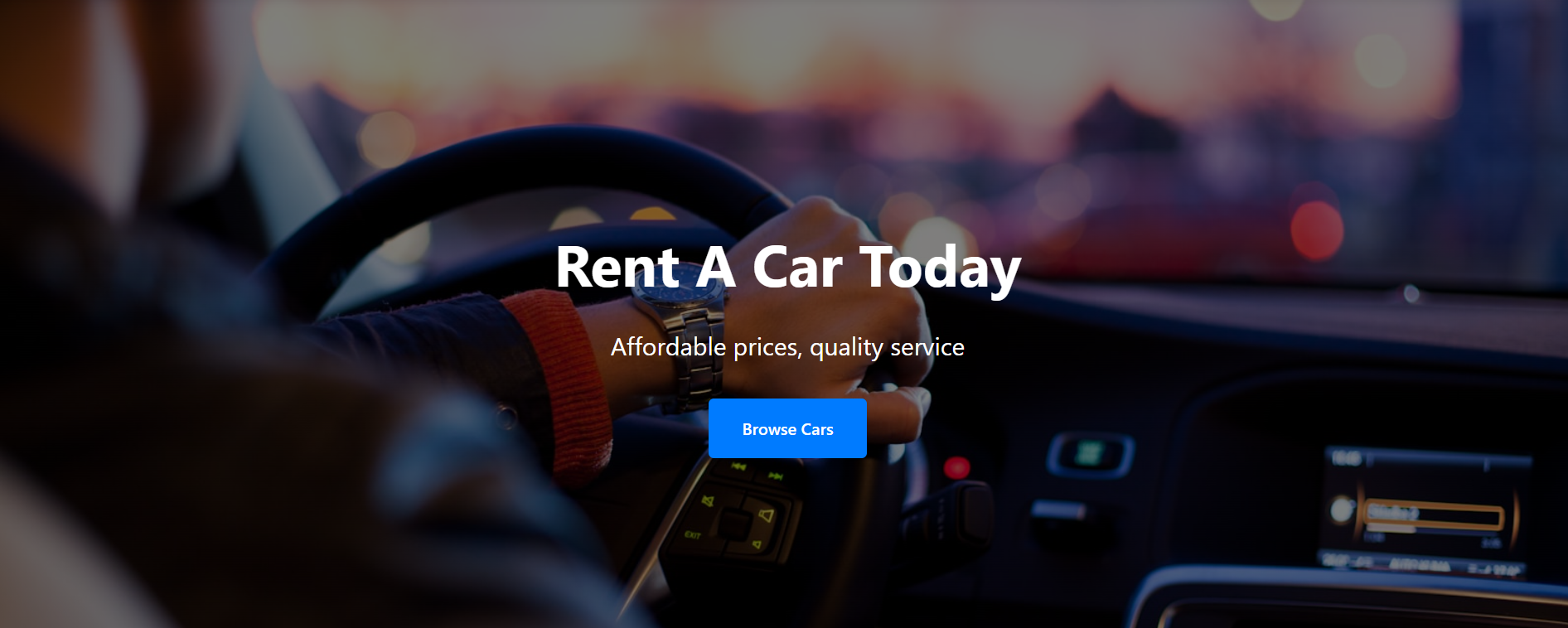 EasyRent Simple Car Rental Hero