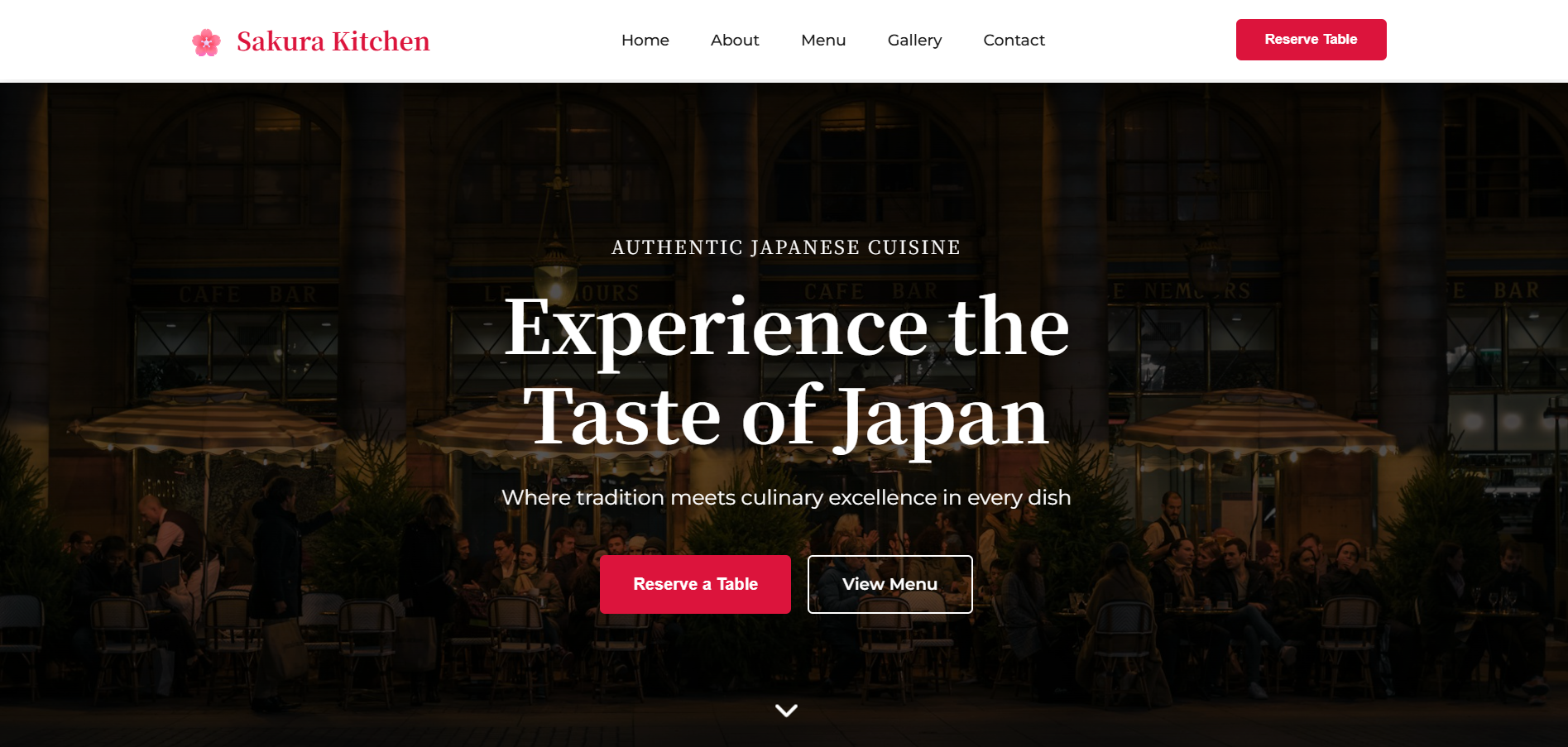 Sakura Kitchen Japanese Restaurant Hero