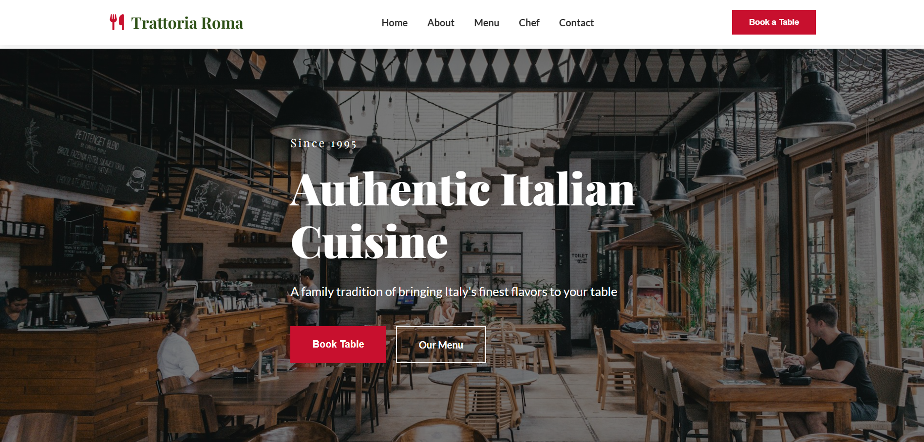 Trattoria Roma Italian Restaurant Hero